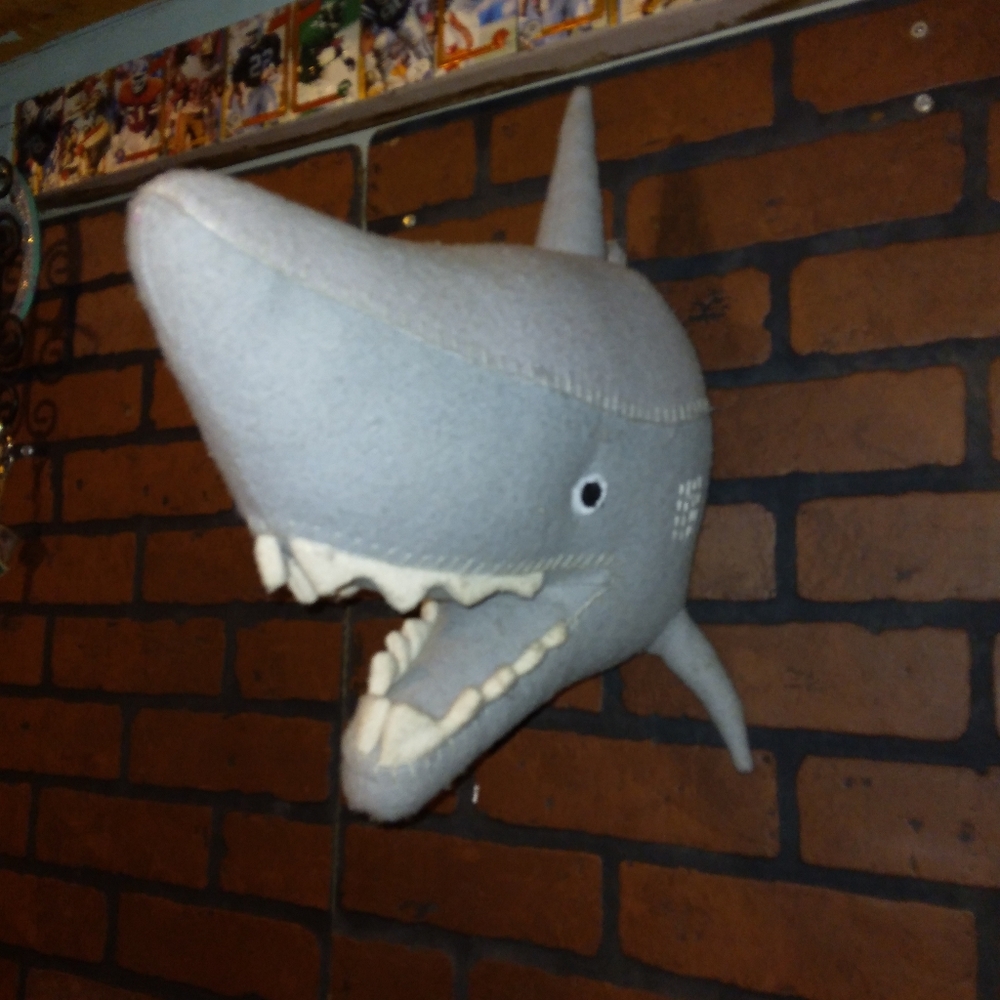 Funny Mounted Shark Wall Art